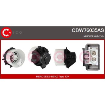 Ventilador habitáculo - CASCO CBW76035AS