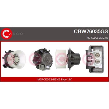 Ventilador habitáculo - CASCO CBW76035GS