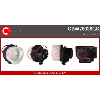 Ventilador habitáculo - CASCO CBW76038GS