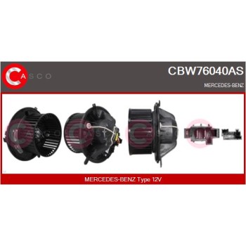 Ventilador habitáculo - CASCO CBW76040AS