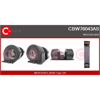 Ventilador habitáculo - CASCO CBW76043AS