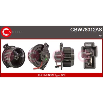 Ventilador habitáculo - CASCO CBW78012AS