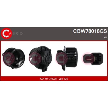 Ventilador habitáculo - CASCO CBW78018GS