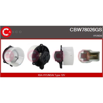 Ventilador habitáculo - CASCO CBW78026GS