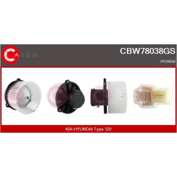 Ventilador habitáculo - CASCO CBW78038GS