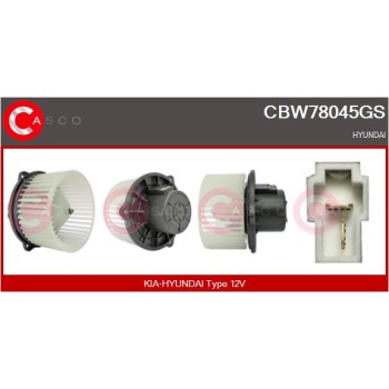 Ventilador habitáculo - CASCO CBW78045GS