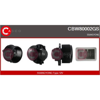Ventilador habitáculo - CASCO CBW80002GS