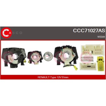 Muelle espiral, airbag - CASCO CCC71027AS