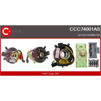 Muelle espiral, airbag - CASCO CCC74001AS