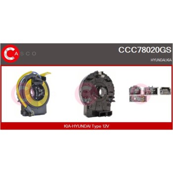 Muelle espiral, airbag - CASCO CCC78020GS