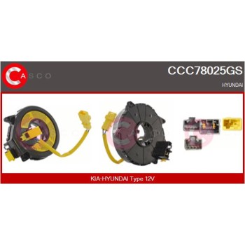 Muelle espiral, airbag - CASCO CCC78025GS