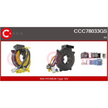 Muelle espiral, airbag - CASCO CCC78033GS