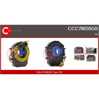 Muelle espiral, airbag - CASCO CCC78035GS