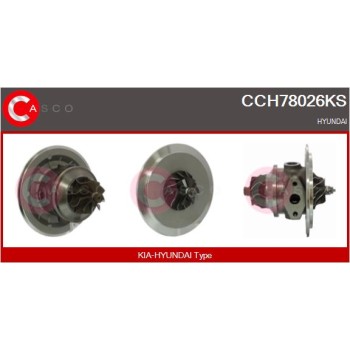Conjunto piezas turbocompresor - CASCO CCH78026KS