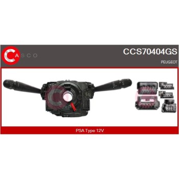 Conmutador en la columna de dirección - CASCO CCS70404GS