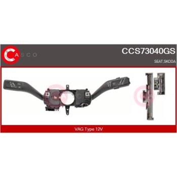 Conmutador en la columna de dirección - CASCO CCS73040GS