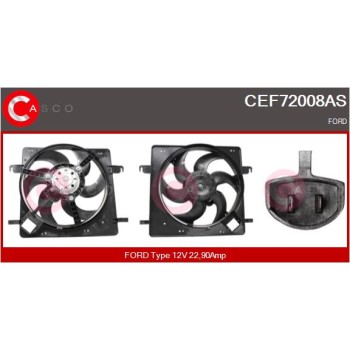 Motor eléctrico, ventilador del radiador - CASCO CEF72008AS