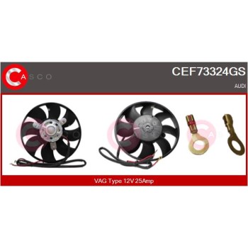 Ventilador, refrigeración del motor - CASCO CEF73324GS
