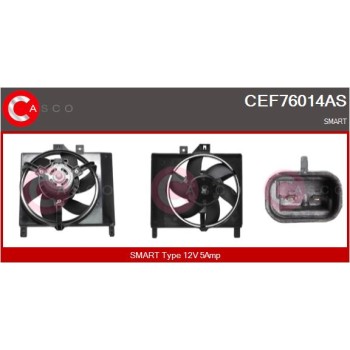Motor eléctrico, ventilador del radiador - CASCO CEF76014AS
