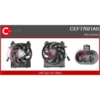 Motor eléctrico, ventilador del radiador - CASCO CEF77021AS