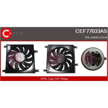 Motor eléctrico, ventilador del radiador - CASCO CEF77033AS