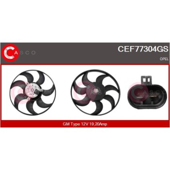 Ventilador, refrigeración del motor - CASCO CEF77304GS