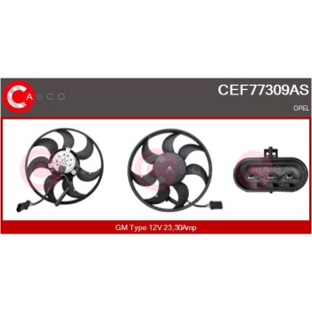 Ventilador, refrigeración del motor - CASCO CEF77309AS