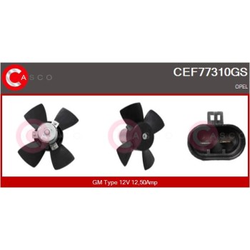 Ventilador, refrigeración del motor - CASCO CEF77310GS