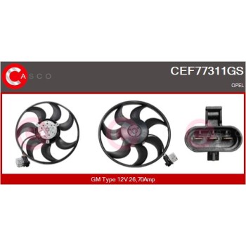 Ventilador, refrigeración del motor - CASCO CEF77311GS