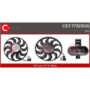 Ventilador, refrigeración del motor - CASCO CEF77323GS