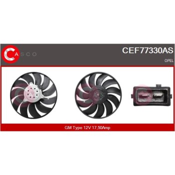 Ventilador, refrigeración del motor - CASCO CEF77330AS