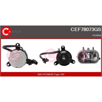 Motor eléctrico, ventilador del radiador - CASCO CEF78073GS