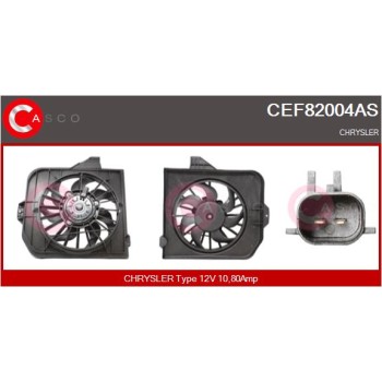 Motor eléctrico, ventilador del radiador - CASCO CEF82004AS