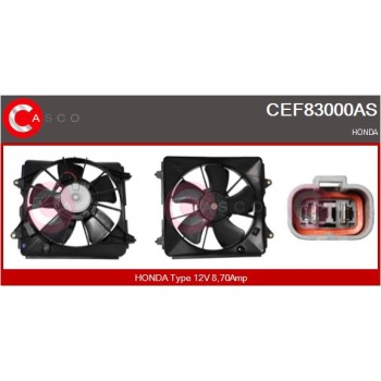 Motor eléctrico, ventilador del radiador - CASCO CEF83000AS