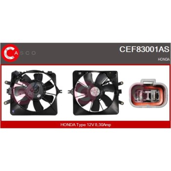 Motor eléctrico, ventilador del radiador - CASCO CEF83001AS