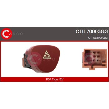 Interruptor intermitente de aviso - CASCO CHL70003GS