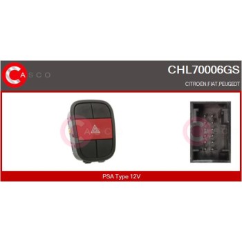 Interruptor intermitente de aviso - CASCO CHL70006GS