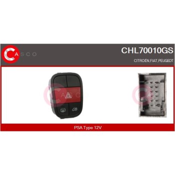 Interruptor intermitente de aviso - CASCO CHL70010GS