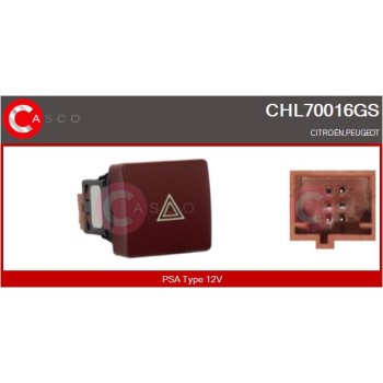 Interruptor intermitente de aviso - CASCO CHL70016GS