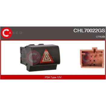 Interruptor intermitente de aviso - CASCO CHL70022GS