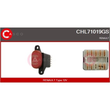 Interruptor intermitente de aviso - CASCO CHL71019GS