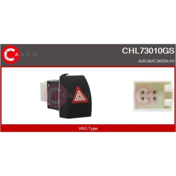 Interruptor intermitente de aviso - CASCO CHL73010GS