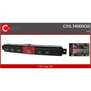 Interruptor intermitente de aviso - CASCO CHL74005GS