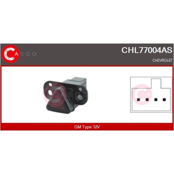 Interruptor intermitente de aviso - CASCO CHL77004AS