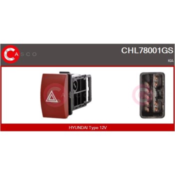 Interruptor intermitente de aviso - CASCO CHL78001GS