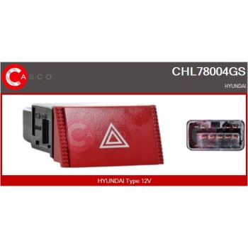 Interruptor intermitente de aviso - CASCO CHL78004GS