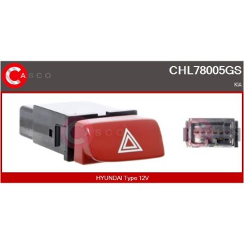 Interruptor intermitente de aviso - CASCO CHL78005GS