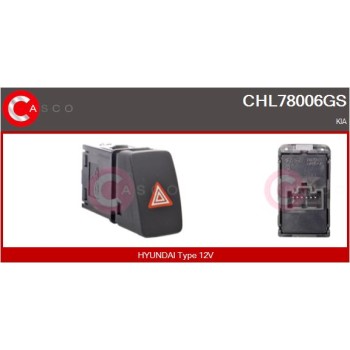 Interruptor intermitente de aviso - CASCO CHL78006GS