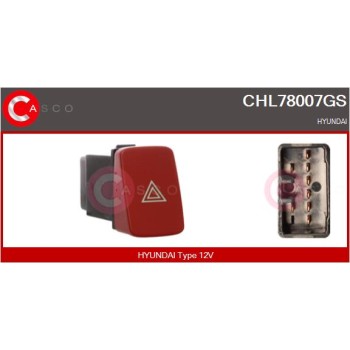 Interruptor intermitente de aviso - CASCO CHL78007GS
