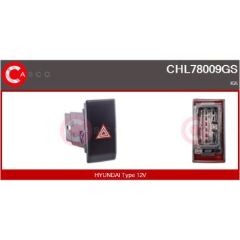Interruptor intermitente de aviso - CASCO CHL78009GS